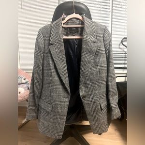 J.Crew Willa stripe blazer in Italian city 100% wool blend